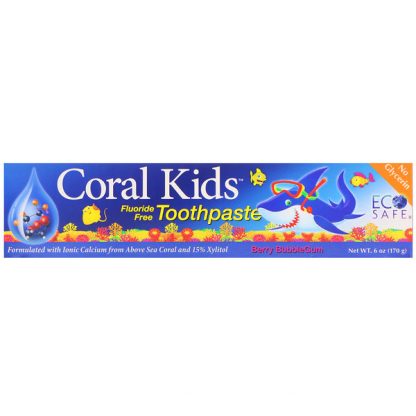 CORAL LLC, CORAL KIDS TOOTHPASTE, BERRY BUBBLEGUM, 6 OZ / 170g