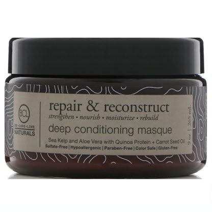 BCL, BE CARE LOVE, NATURALS, REPAIR & RECONSTRUCT, DEEP CONDITIONING MASQUE, 9 OZ / 265ml