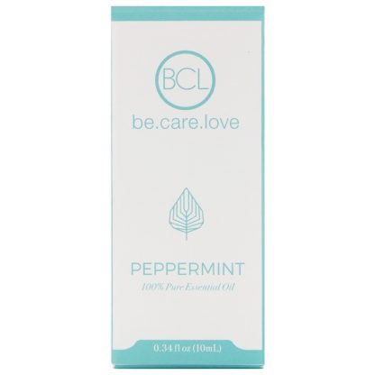 BCL, BE CARE LOVE, 100% PURE ESSENTIAL OIL, PEPPERMINT, 0.34 FL OZ / 10ml