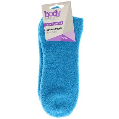 BODY BENEFITS, BY BODY IMAGE, ALOE-INFUSED SPA SOCKS, 1 PAIR