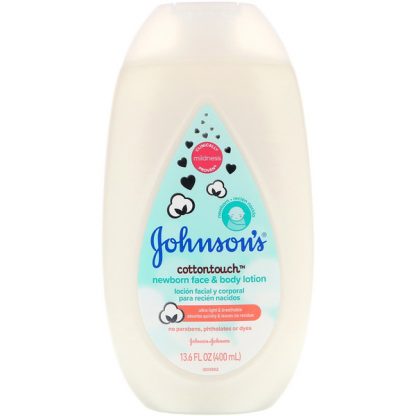 JOHNSON'S, COTTONTOUCH, NEWBORN FACE & BODY LOTION, 13.6 FL OZ / 400ml