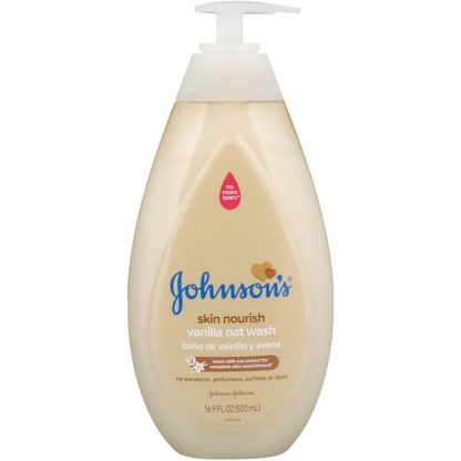 JOHNSON'S, SKIN NOURISH, VANILLA OAT WASH, 16.9 FL OZ / 500ml