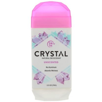 CRYSTAL BODY DEODORANT, NATURAL DEODORANT, UNSCENTED, 2.5 OZ / 70g