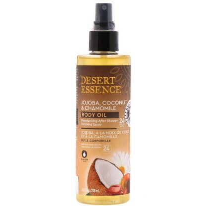 DESERT ESSENCE, JOJOBA, COCONUT & CHAMOMILE BODY OIL SPRAY, 8.28 FL OZ / 245ml