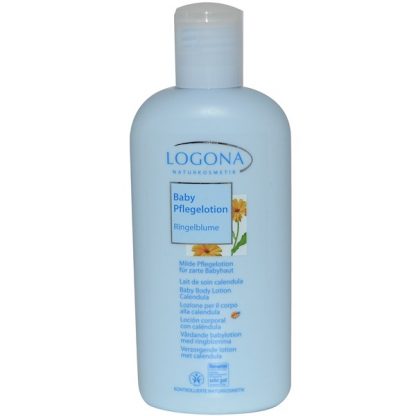 LOGONA NATURKOSMETIK, BABY BODY LOTION, CALENDULA, 6.8 FL OZ / 200ml