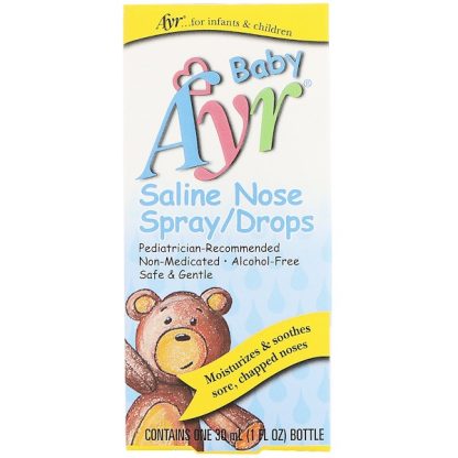 AYR, BABY SALINE NOSE SPRAY/DROPS, 1 FL OZ / 30ml