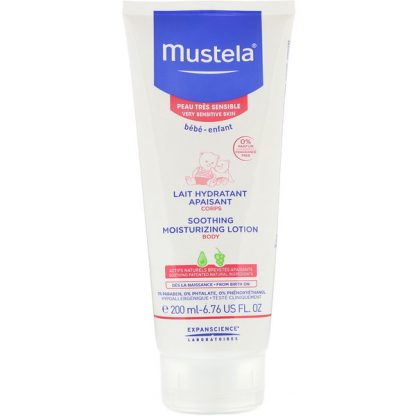 MUSTELA, BABY, SOOTHING MOISTURIZING BODY LOTION, FOR VERY SENSITIVE SKIN, 6.76 FL OZ / 200ml