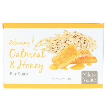 MILD BY NATURE, RELAXING BAR SOAP, OATMEAL & HONEY, 5 OZ / 141g