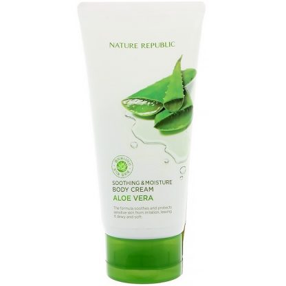 NATURE REPUBLIC, SOOTHING & MOISTURE ALOE VERA, 90% BODY CREAM, 5.07 FL OZ / 150ml