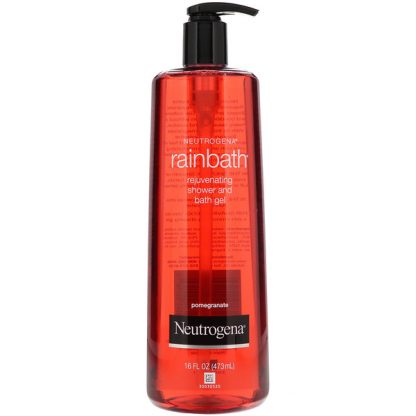 NEUTROGENA, RAINBATH, REJUVENATING SHOWER AND BATH GEL, POMEGRANATE, 16 FL OZ / 473ml