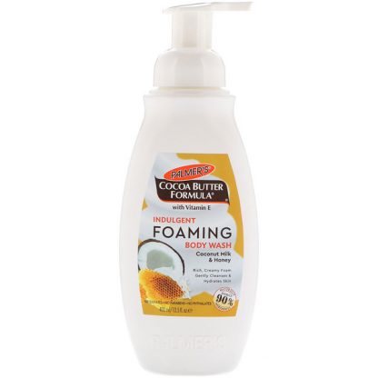 PALMER'S, INDULGENT FOAMING BODY WASH, COCONUT MILK & HONEY, 13.5 FL OZ / 400ml