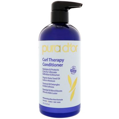 PURA D'OR, CURL THERAPY CONDITIONER, 16 FL OZ / 473ml