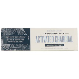 SCHMIDT'S NATURALS, TOOTH + MOUTH PASTE, WONDERMINT WITH ACTIVATED CHARCOAL, 4.7 OZ / 133g