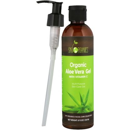 SKY ORGANICS, ORGANIC ALOE VERA GEL, 8 FL OZ / 236ml