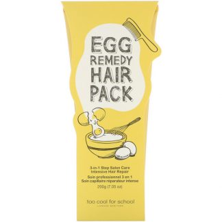 TOO COOL FOR SCHOOL, EGG REMEDY HAIR PACK, 7.05 OZ / 200g