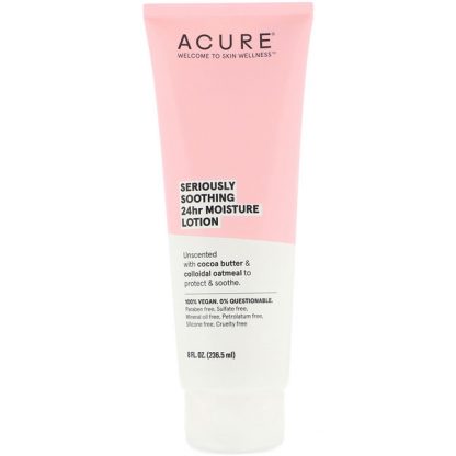 ACURE, SERIOUSLY SOOTHING 24HR MOISTURE LOTION, 8 FL OZ / 236.5ml