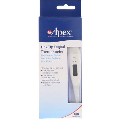 APEX, FLEX-TIP DIGITAL THERMOMETER, 1 THERMOMETER