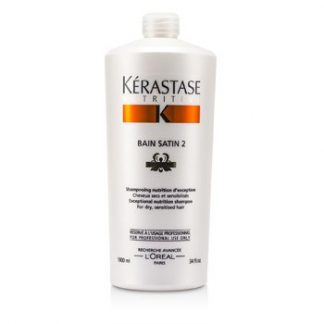 KERASTASE KERASTASE NUTRITIVE BAIN SATIN 2 COMPLETE NUTRITION SHAMPOO (FOR DRY &AMP; SENSITISED HAIR) 1000ML/34OZ