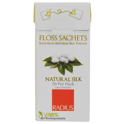 RADIUS, FLOSS SACHETS, NATURAL SILK, 20 PER PACK