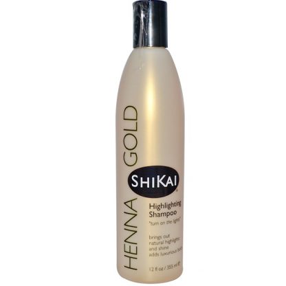 SHIKAI, HENNA GOLD, HIGHLIGHTING SHAMPOO, 12 FL OZ / 355ml