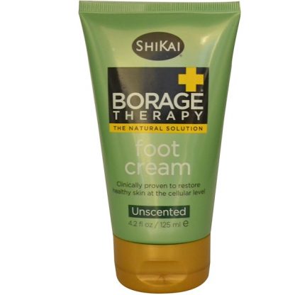 SHIKAI, BORAGE THERAPY, FOOT CREAM, UNSCENTED, 4.2 FL OZ / 125ml