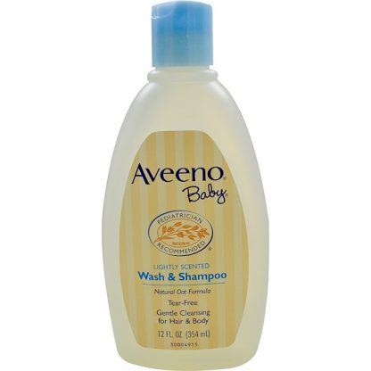 AVEENO, BABY, WASH & SHAMPOO, LIGHTLY SCENTED, 12 FL OZ / 354ml