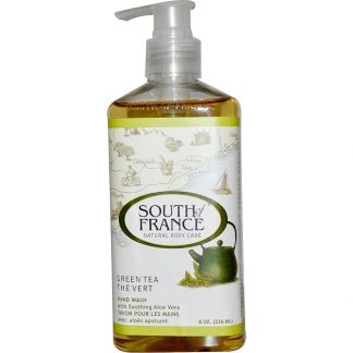 SOUTH OF FRANCE, GREEN TEA, HAND WASH WITH SOOTHING ALOE VERA, 8 OZ / 236ml