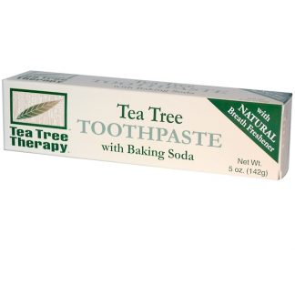 TEA TREE THERAPY, TEA TREE TOOTHPASTE, WITH BAKING SODA, 5 OZ / 142g