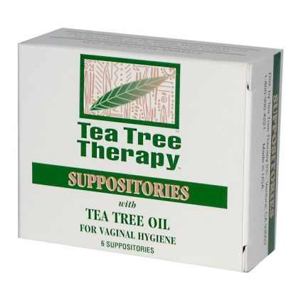 TEA TREE THERAPY, SUPPOSITORIES, WITH TEA TREE OIL, FOR VAGINAL HYGIENE, 6 SUPPOSITORIES