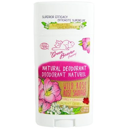 THE GREEN BEAVER, NATURAL DEODORANT, WILD ROSE, 1.76 OZ / 50g