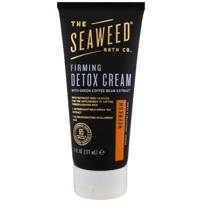 THE SEAWEED BATH CO., FIRMING DETOX CREAM, REFRESH, ORANGE, EUCALYPTUS & CEDAR, 6 FL OZ / 177ml