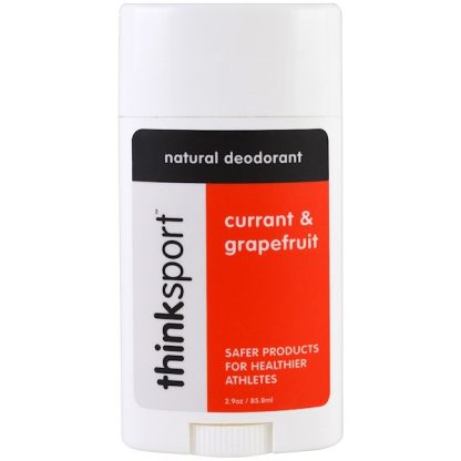 THINK, THINKSPORT, NATURAL DEODORANT, CURRANT & GRAPEFRUIT, 2.9 OZ / 85.8ml