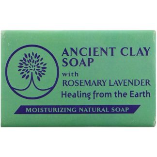 ZION HEALTH, ANCIENT CLAY SOAP, MOISTURIZING NATURAL SOAP, ROSEMARY LAVENDER, 6 OZ / 170g