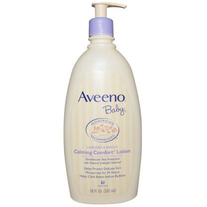 AVEENO, BABY, CALMING COMFORT LOTION, LAVENDER & VANILLA, 18 FL OZ / 532ml