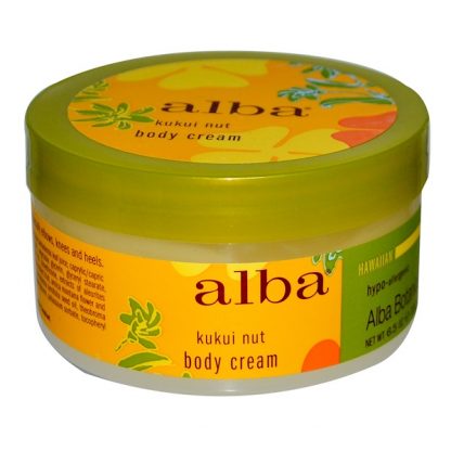 ALBA BOTANICA, BODY CREAM, KUKUI NUT, 6.5 OZ / 180g