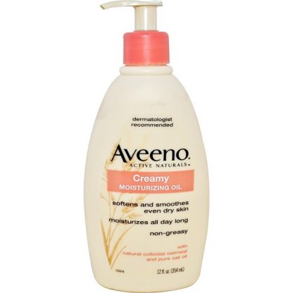 AVEENO, ACTIVE NATURALS, CREAMY MOISTURIZING OIL, 12 FL OZ / 354ml