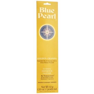 BLUE PEARL, CLASSIC IMPORTED INCENSE, GOLDEN CHAMPA, 0.35 OZ / 10g
