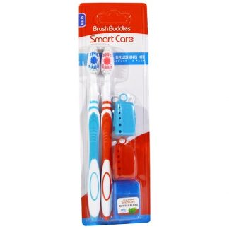 BRUSH BUDDIES, SMART CARE, BRUSHING KIT, ADULT, 2 PACK