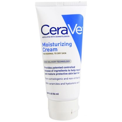 CERAVE, MOISTURIZING CREAM, FOR NORMAL TO DRY SKIN, 1.89 FL OZ / 56ml