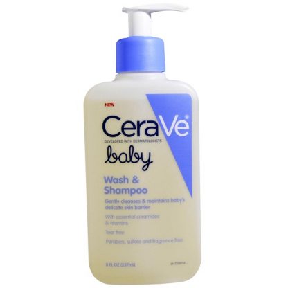 CERAVE, BABY, WASH AND SHAMPOO, 8 FL OZ / 237ml