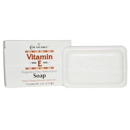 COCOCARE, VITAMIN E SOAP, FRAGRANCE FREE ANTIOXIDANT, 4 OZ. (113g