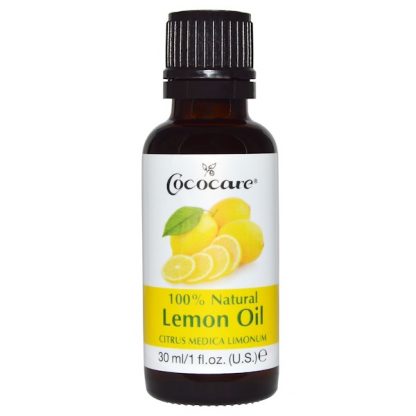 COCOCARE, 100% NATURAL LEMON OIL, CITRUS MEDICA LIMONUM, 1 FL OZ / 30ml