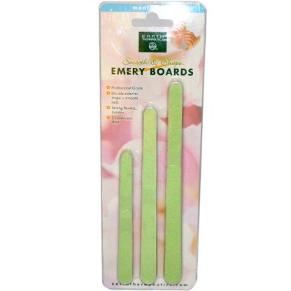 EARTH THERAPEUTICS, EMERY BOARDS, NAIL FILERS, 15 BOARDS