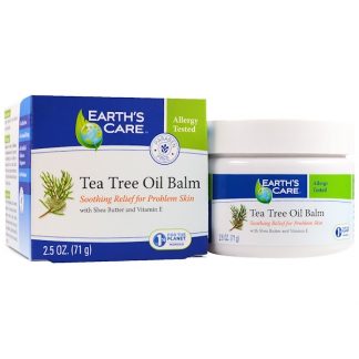 EARTH'S CARE, TEA TREE OIL BALM, 2.5 OZ / 71g