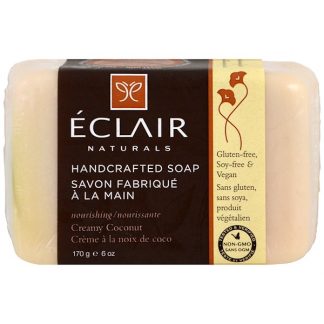 ECLAIR NATURALS, HANDCRAFTED SOAP, CREAMY COCONUT, 6 OZ / 170g