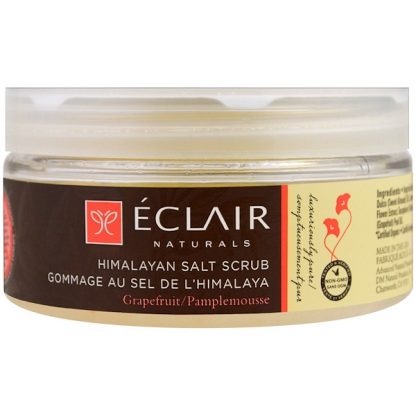 ECLAIR NATURALS, HIMALAYAN SALT SCRUB, GRAPEFRUIT, 9 OZ / 255g