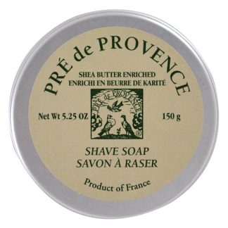 EUROPEAN SOAPS, LLC, PRE DE PROVENCE, SHAVE SOAP, SHEA BUTTER ENRICHED, 5.25 OZ / 150g