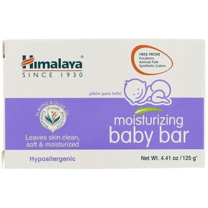 HIMALAYA, MOISTURIZING BABY BAR, 4.41 OZ / 125g