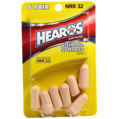 HEAROS, EAR PLUGS, ULTIMATE SOFTNESS, 6 PAIR