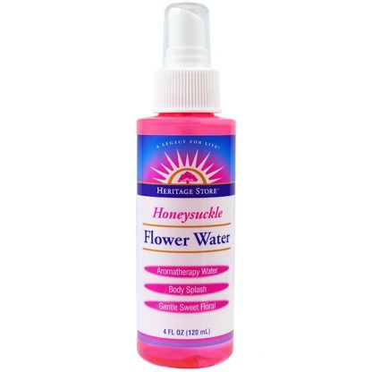 HERITAGE STORE, FLOWER WATER, HONEYSUCKLE, 4 FL OZ / 120ml